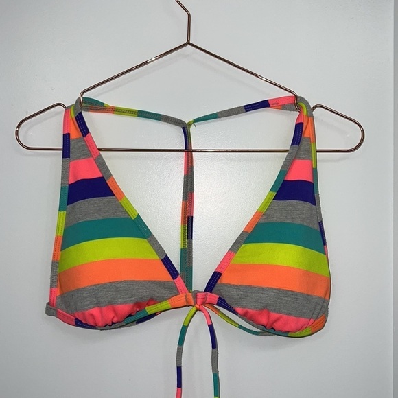 HOBIE Rainbow swimsuit bikini top size Extra Large - Picture 3 of 11